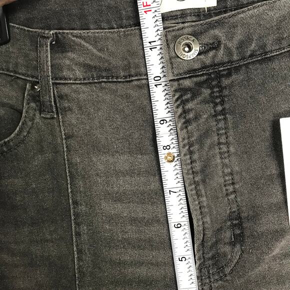 Jessica Simpson Bootcut Button Fly Jeans Size 32 Flirt Straight Crop Ankle Flare - Picture 9 of 15